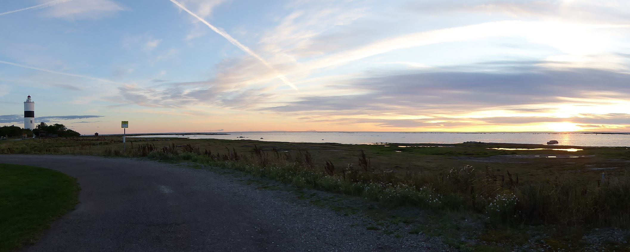 Sonnenuntergang an der Südspitze der Insel Oeland in Schweden